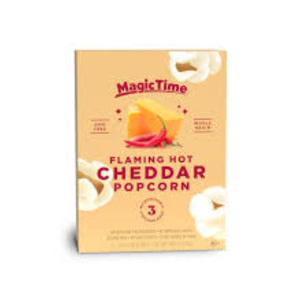 MAGIC TIME YELLOW CHEDDAR POPCORN 297G